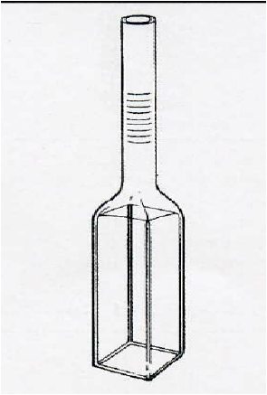 Fluorimeter cell graded seal